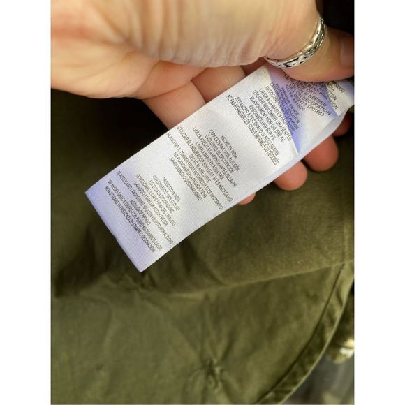 Joie Army Green Button Down Hayfa Embellished Shirt Beaded Size Small, MSRP $298 - Picture 7 of 11